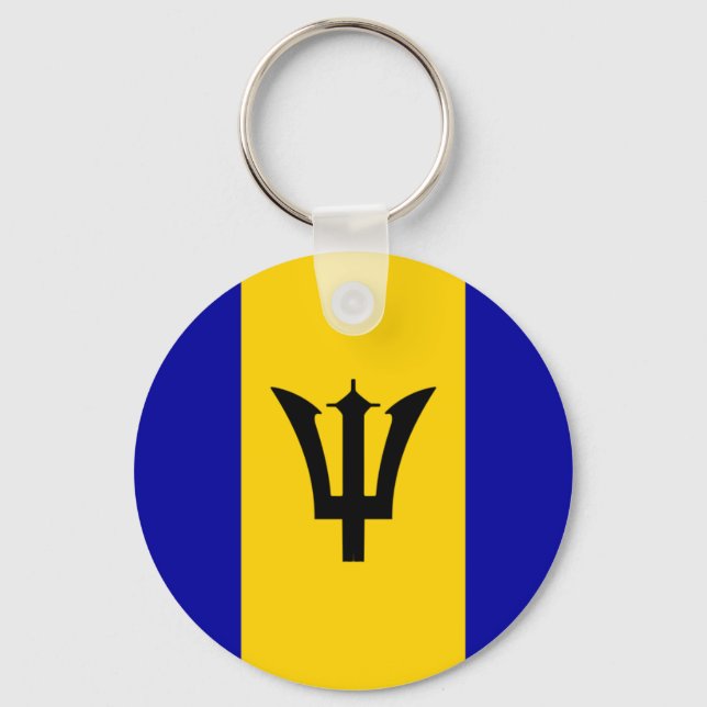 Llavero Bandera de Barbados (Anverso)