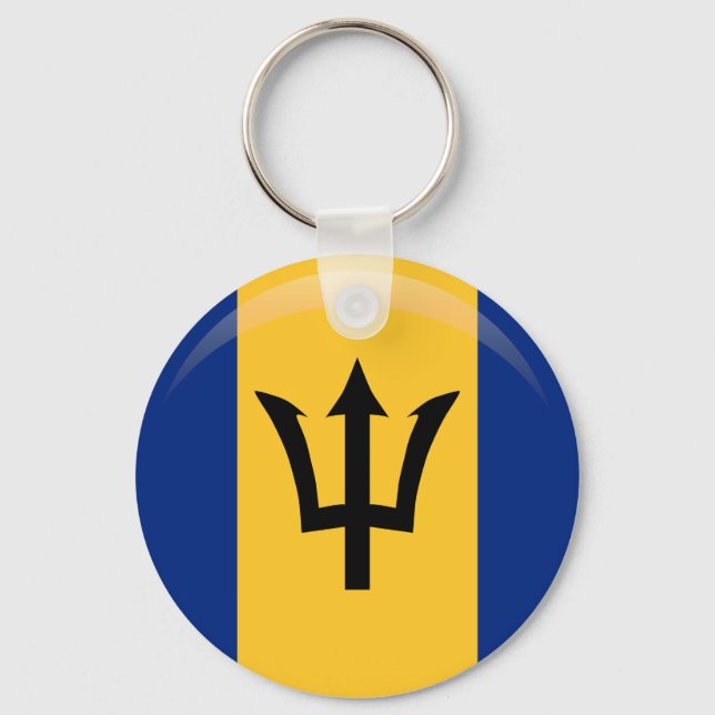 Llavero Bandera de Barbados (Anverso)