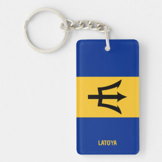 Llavero Bandera de Barbados Personalizada