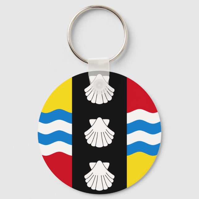 Llavero Bandera de Bedfordshire Keychain (Anverso)