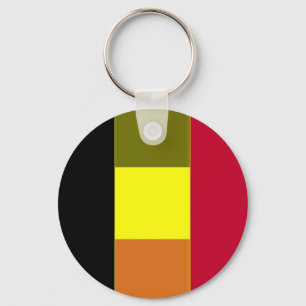 Llavero Bandera De Bélgica Cadena De Palangana De Banda