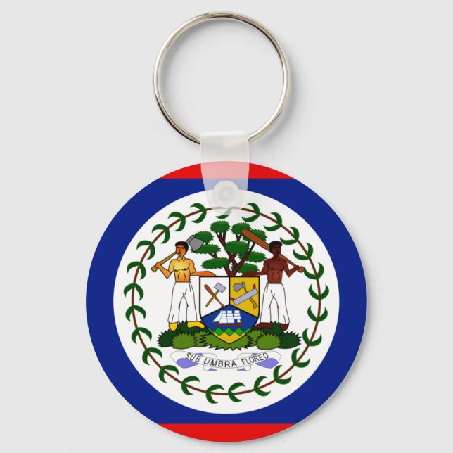 Llavero Bandera de Belice (Anverso)