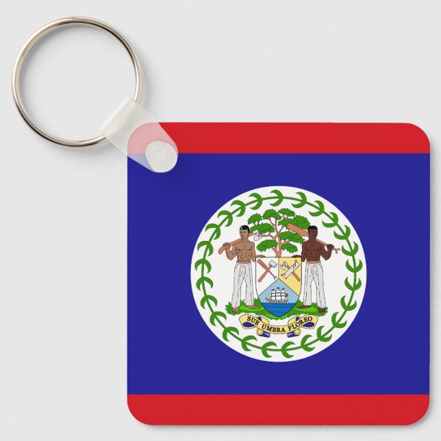 Llavero Bandera de Belice (Anverso)