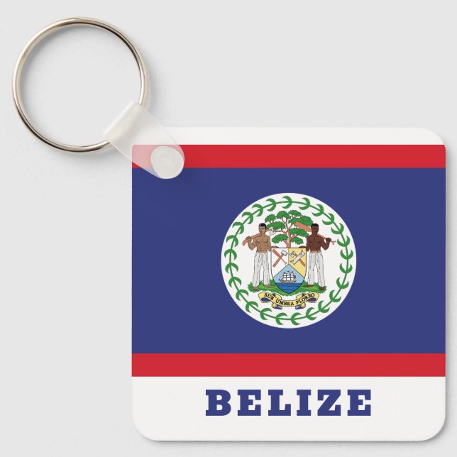 Llavero Bandera de Belice (Anverso)