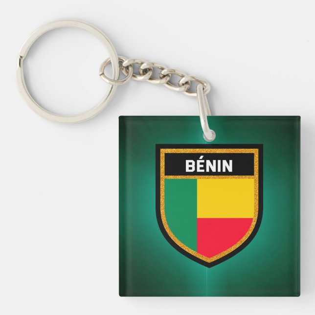 Llavero Bandera de Bénin (Frente)