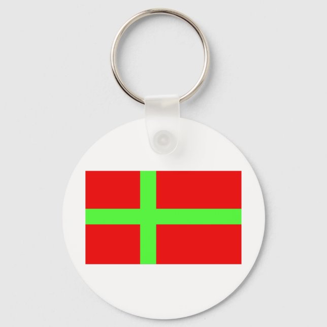 Llavero Bandera de Bornholm (Anverso)
