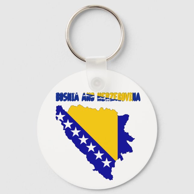 Llavero Bandera de Bosnia (Anverso)