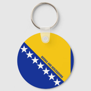 Llavero Bandera de Bosnia y Herzegovina encantadora patrió