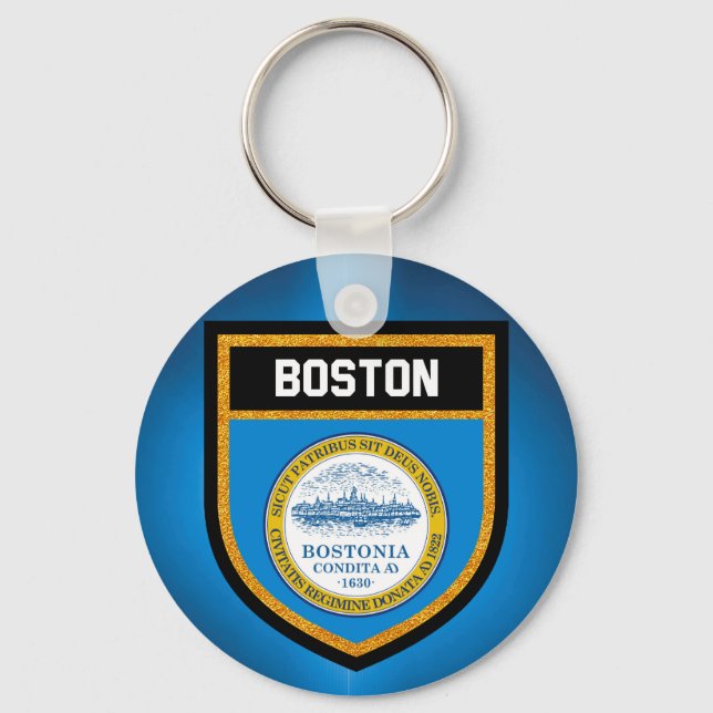 Llavero Bandera de Boston (Anverso)