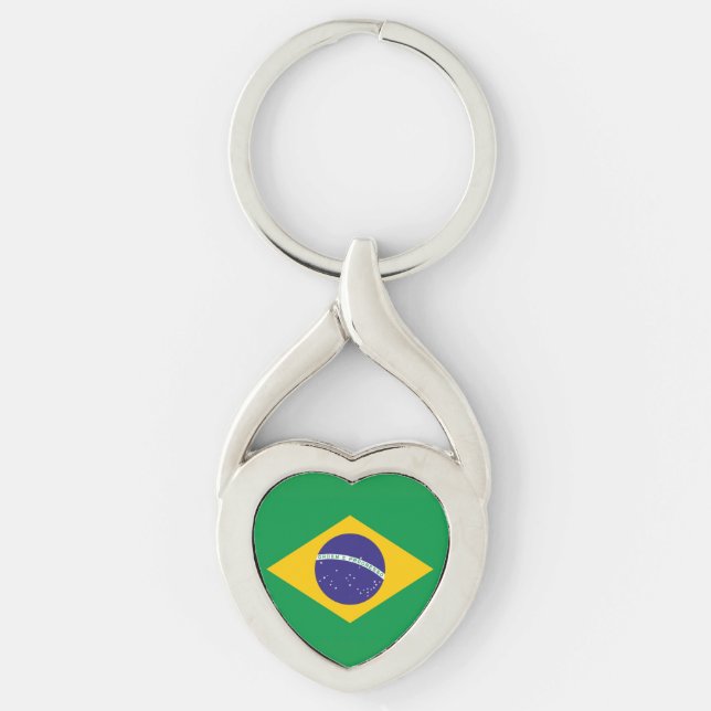 Llavero Bandera de Brasil (Anverso)