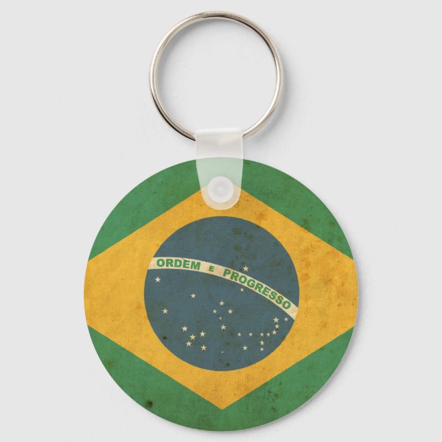 Llavero Bandera de Brasil de época (Anverso)
