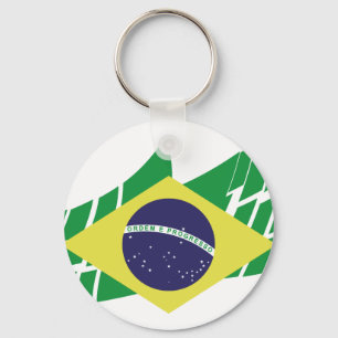 Llavero Bandera de Brasil estilo