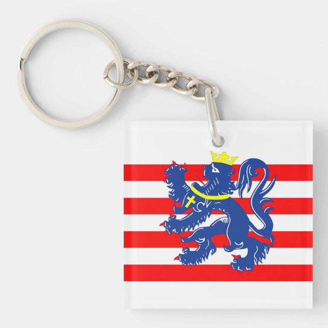 Llavero Bandera de Brujas símbolo de Bélgica (Frente)