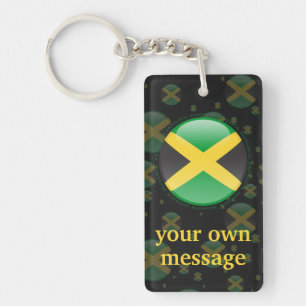 Llavero Bandera de burbuja de Jamaica