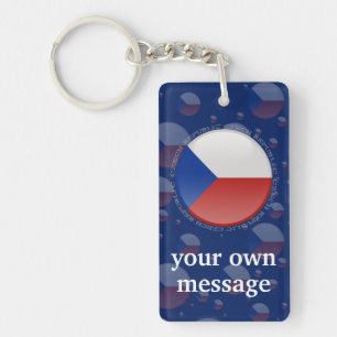 Llavero Bandera de burbujas de la República Checa