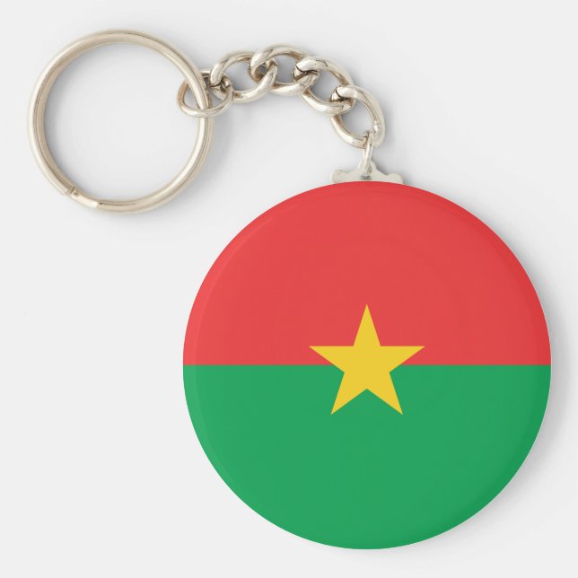 Llavero Bandera de Burkina Faso (Frente)