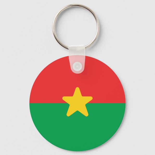 Llavero Bandera de Burkina Faso (Anverso)