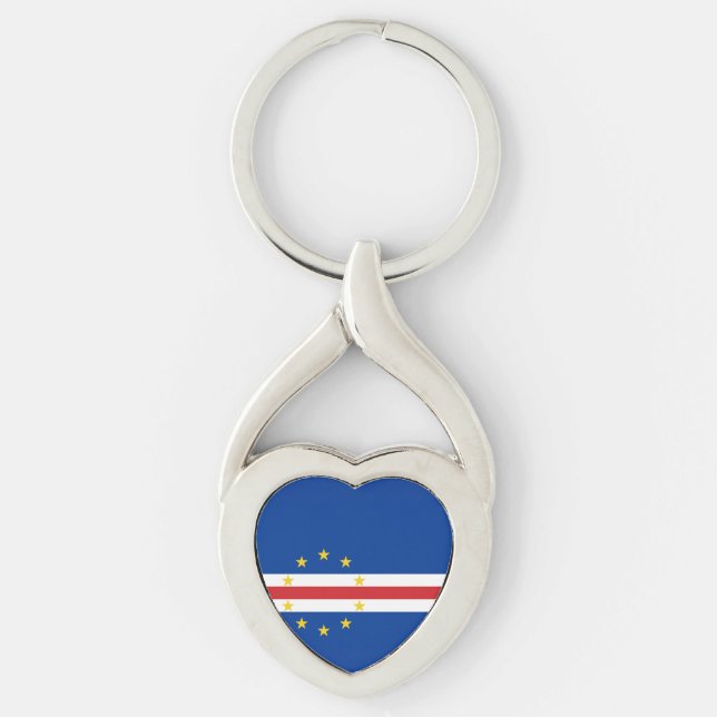 Llavero Bandera de Cabo Verde (Anverso)