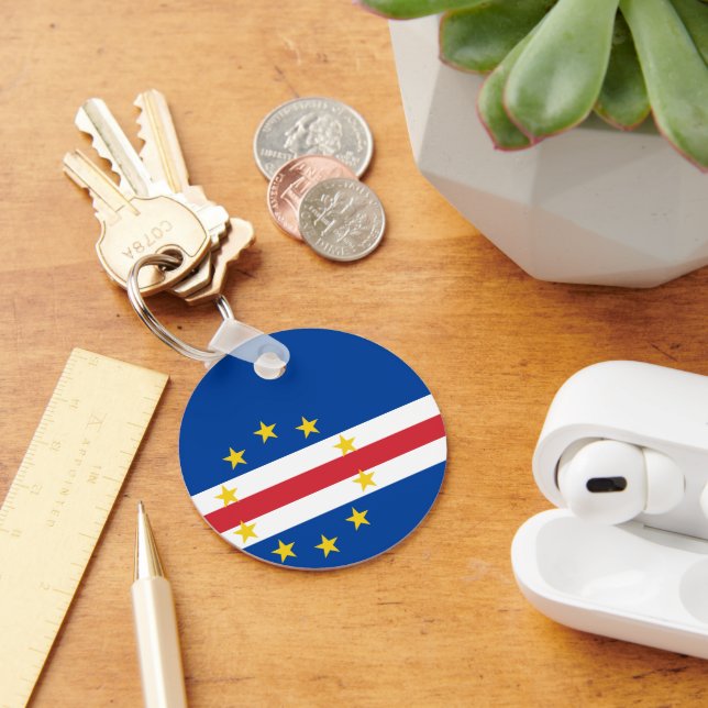 Llavero Bandera de Cabo Verde (Escritorio )