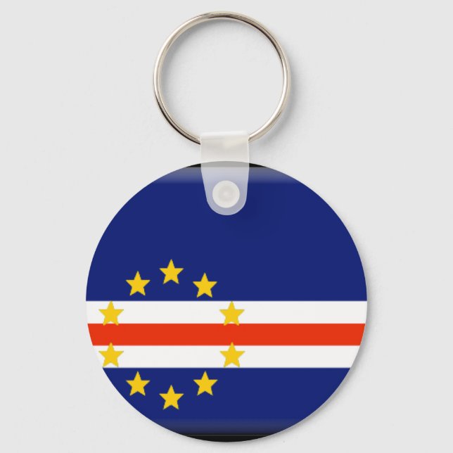 Llavero Bandera de Cabo Verde (Anverso)