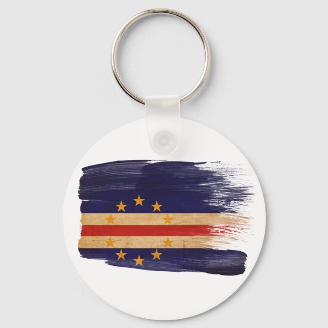 Llavero Bandera de Cabo Verde (Anverso)