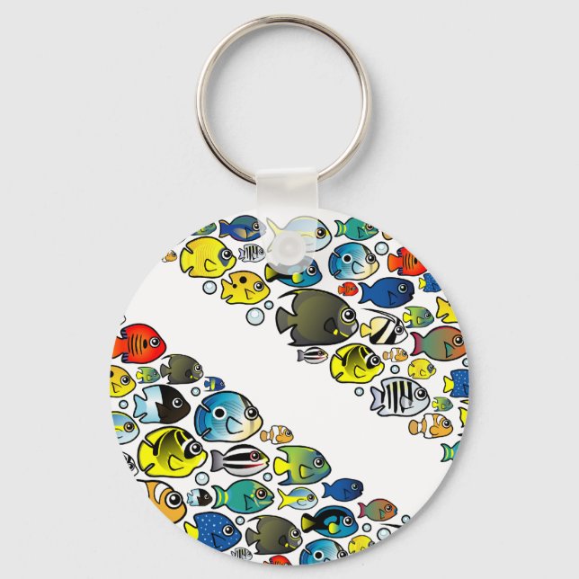 Llavero Bandera de caída de buceo adorable (Anverso)