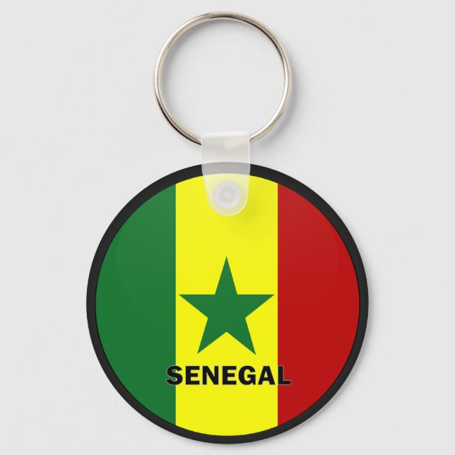 Llavero Bandera de calidad de la sonda de Senegal (Anverso)