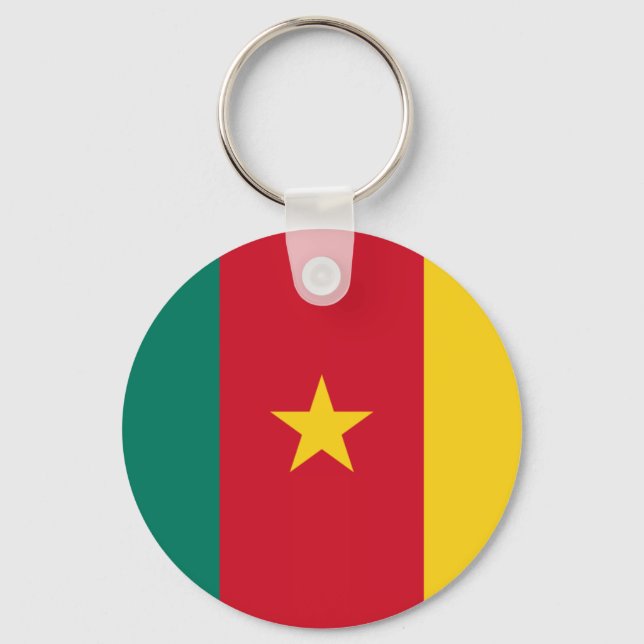 Llavero Bandera de Camerún (Anverso)