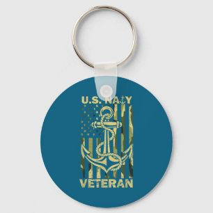 Llavero bandera de camuflaje de veterano naval estadounide