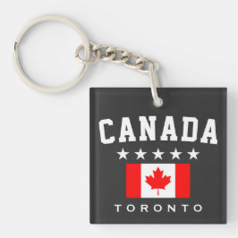 Llavero Bandera de Canadá Cinco Estrellas Toronto