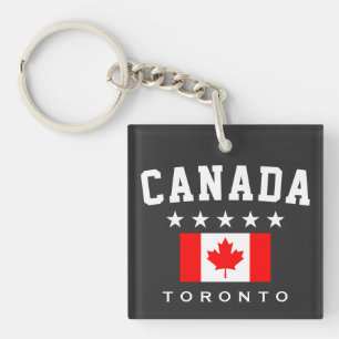 Llavero Bandera de Canadá Cinco Estrellas Toronto