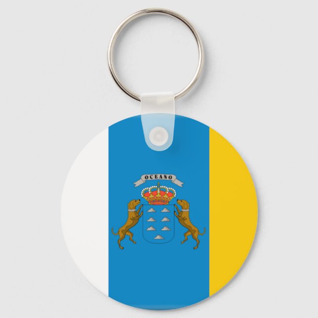 Llavero Bandera de Canarias (España) (Anverso)