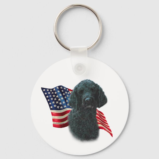 Llavero Bandera de cangrejo (negro) (Anverso)