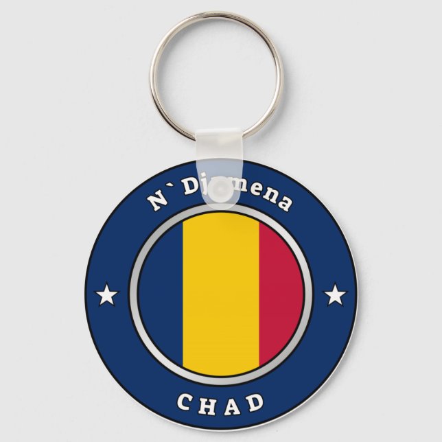 Llavero Bandera De Chad (Anverso)