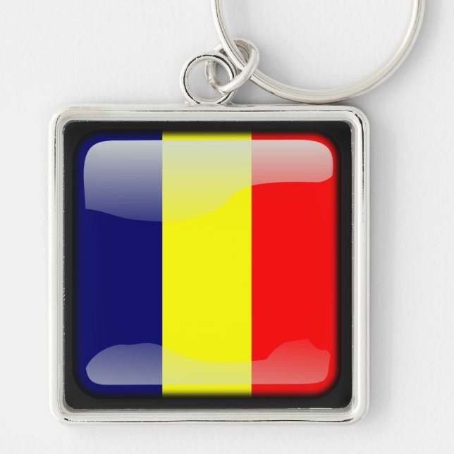 Llavero Bandera de Chad (Frente)