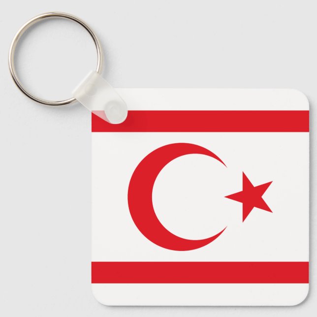Llavero Bandera de Chipre del Norte (Anverso)