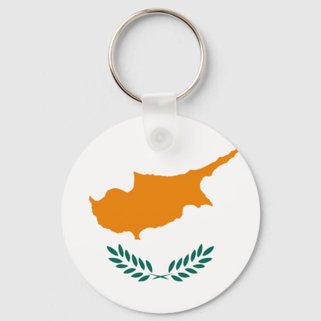 Llavero Bandera de Chipre Keychain (Anverso)