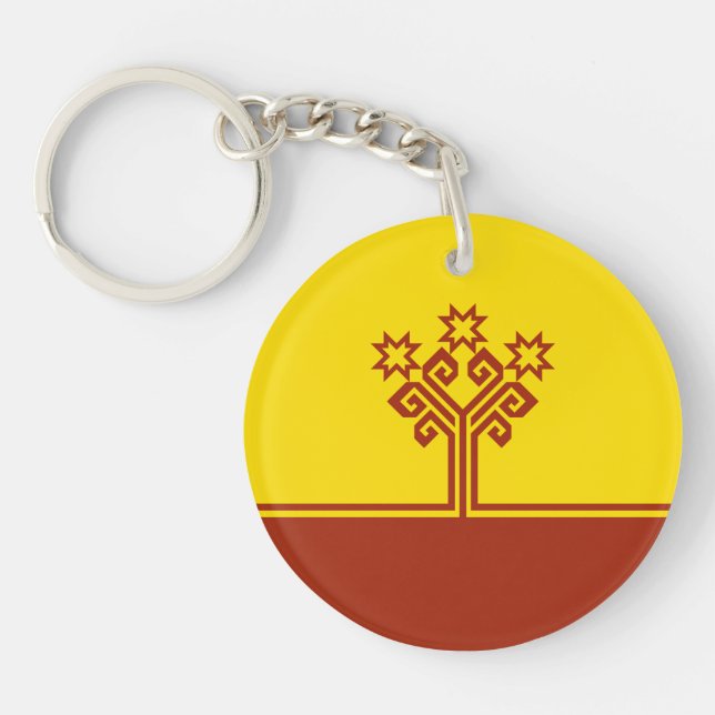 Llavero Bandera de Chuvasia (Frente)