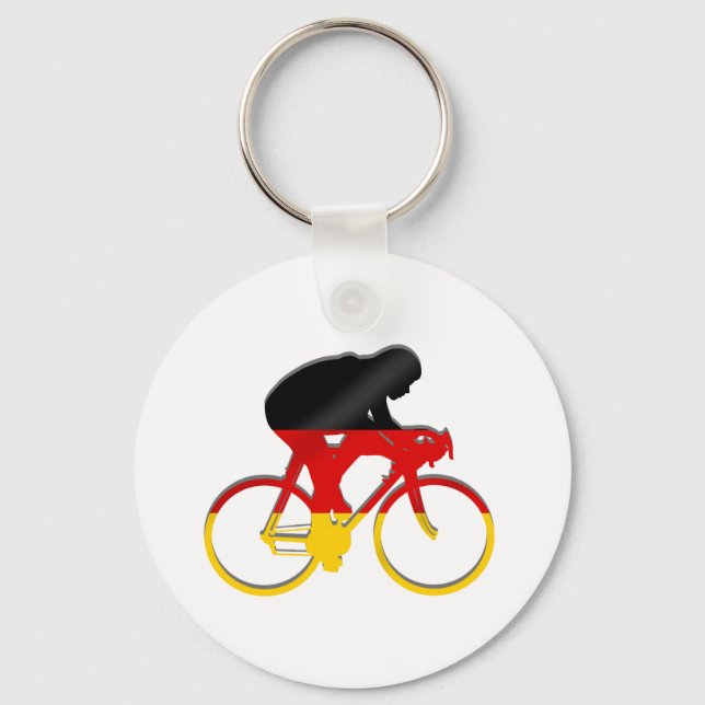 Llavero Bandera de ciclismo alemana (Anverso)
