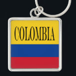 Llavero Bandera de Colombia - Bandera De Colombia<br><div class="desc">La bandera nacional de Colombia es una tricolor horizontal de amarillo, azul y rojo. Es una bandera tribanda con bandas horizontales de colores amarillos, azules y rojos. Verticalmente el amarillo ocupa el 50% y el otro 50% lo comparten los colores azul y rojo en igual proporción. #patriótico #colombia #colombia #bandera...</div>