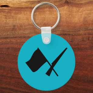 Llavero Bandera de Colorguard y botón de rifle