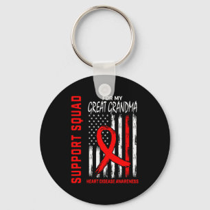 Llavero Bandera de concienciación sobre la enfermedad card