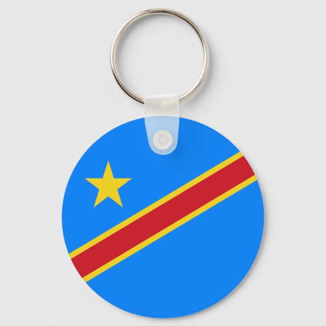 Llavero Bandera de Congo Kinshasa (Anverso)