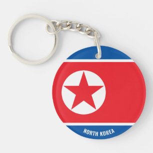 Llavero Bandera de Corea del Norte Encanta Keychain Patrió