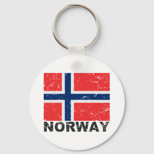 Llavero Bandera de cosecha de Noruega