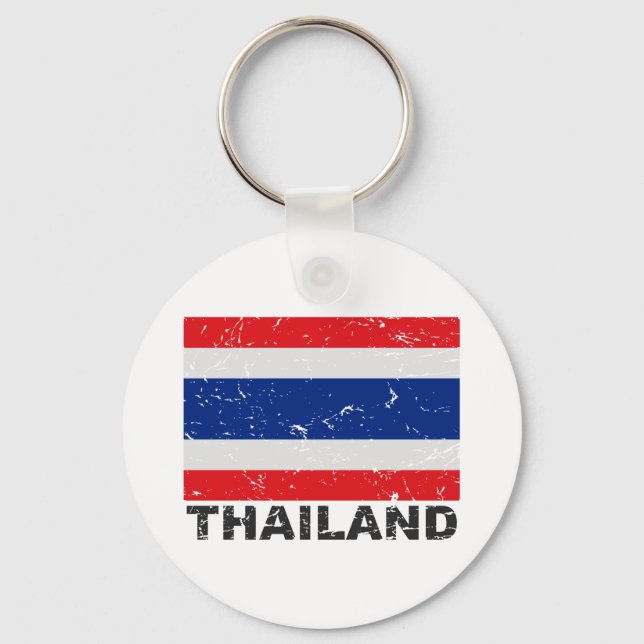 Llavero Bandera de cosecha de Tailandia (Anverso)