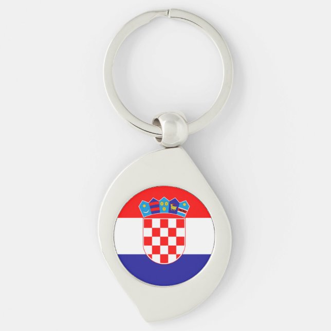 Llavero Bandera de Croacia (Anverso)