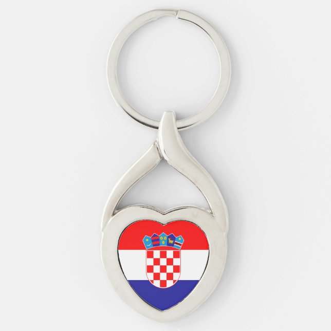 Llavero Bandera de Croacia (Anverso)