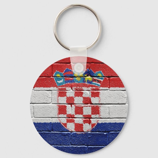 Llavero Bandera de Croacia (Anverso)