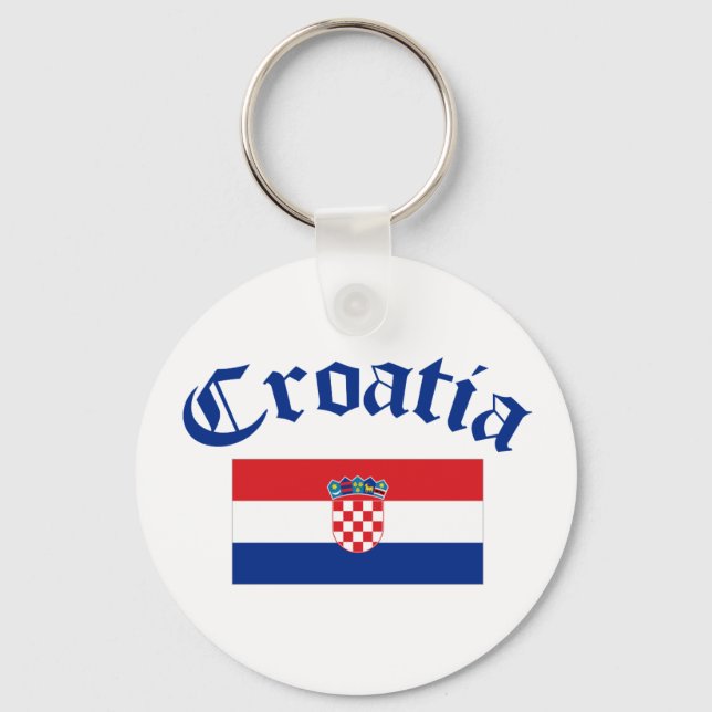 Llavero Bandera de Croacia (Anverso)